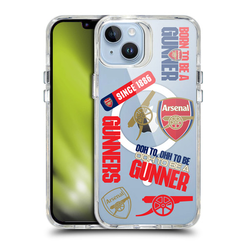 Arsenal FC Logo Icon Icons SHOCKPROOF BUMPER CASE COMPATIBLE WITH Apple iPhone 14 Plus & MAGSAFE