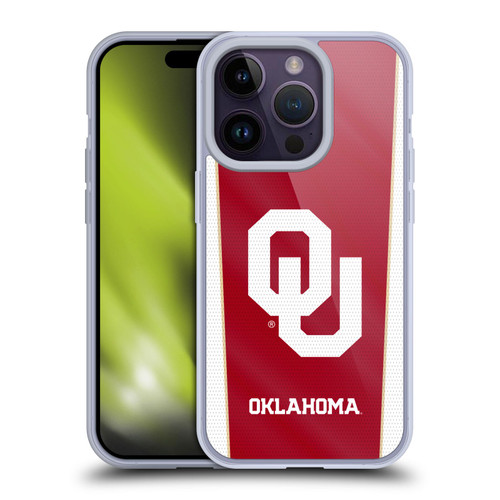 University of Oklahoma OU The University of Oklahoma Banner Soft Gel Case for Apple iPhone 14 Pro & MagSafe