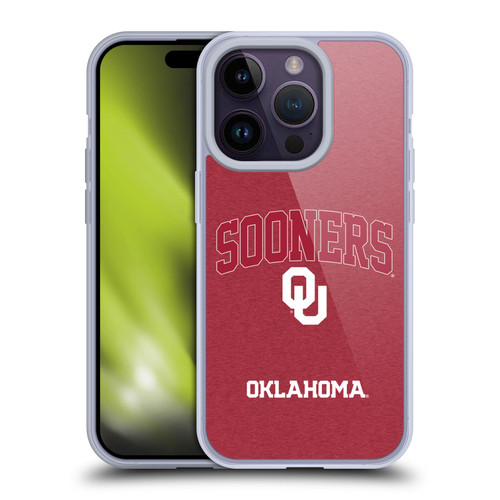 University of Oklahoma OU The University of Oklahoma Campus Logotype Soft Gel Case for Apple iPhone 14 Pro & MagSafe