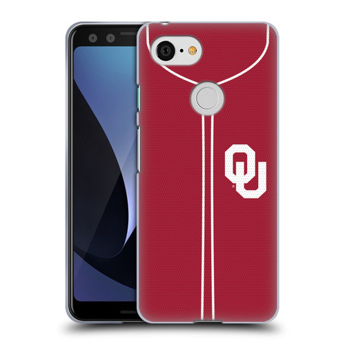 University of Oklahoma OU The University of Oklahoma Baseball Jersey Soft Gel Case for Google Pixel 3