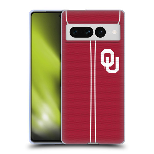 University of Oklahoma OU The University of Oklahoma Baseball Jersey Soft Gel Case for Google Pixel 7 Pro