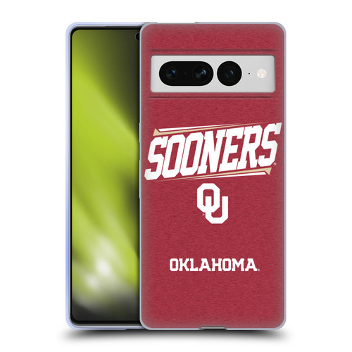 University of Oklahoma OU The University of Oklahoma Double Bar Soft Gel Case for Google Pixel 7 Pro