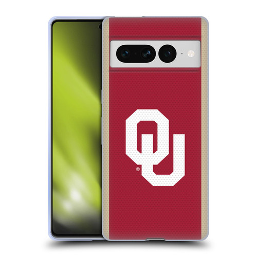 University of Oklahoma OU The University of Oklahoma Football Jersey Soft Gel Case for Google Pixel 7 Pro