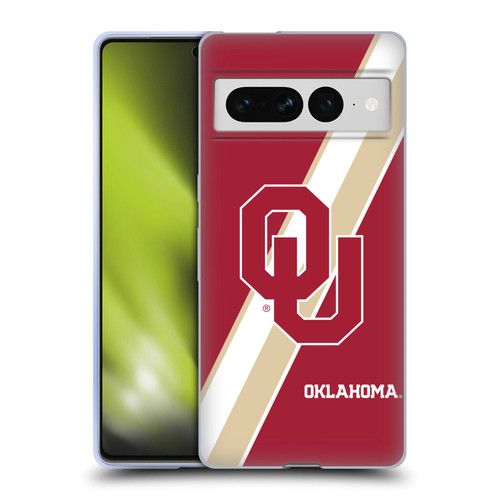 University of Oklahoma OU The University of Oklahoma Stripes Soft Gel Case for Google Pixel 7 Pro