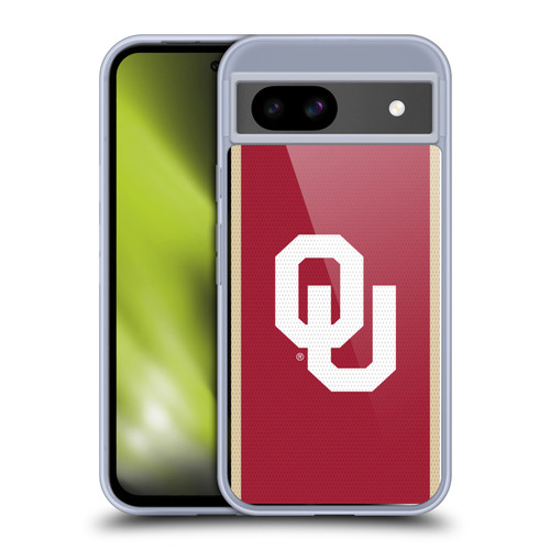 University of Oklahoma OU The University of Oklahoma Football Jersey Soft Gel Case for Google Pixel 8a