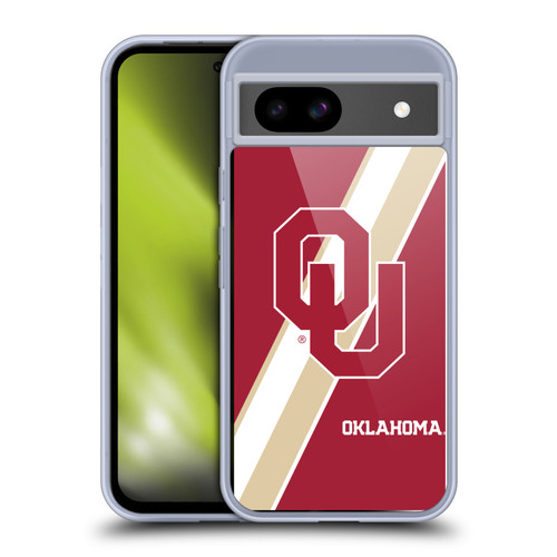 University of Oklahoma OU The University of Oklahoma Stripes Soft Gel Case for Google Pixel 8a