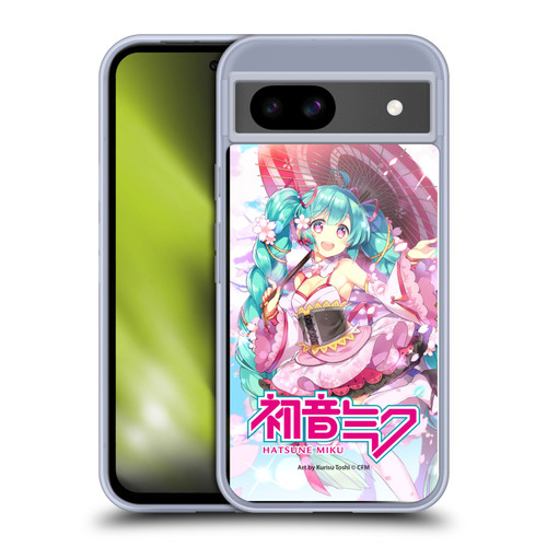 Hatsune Miku Graphics Sakura Soft Gel Case for Google Pixel 8a