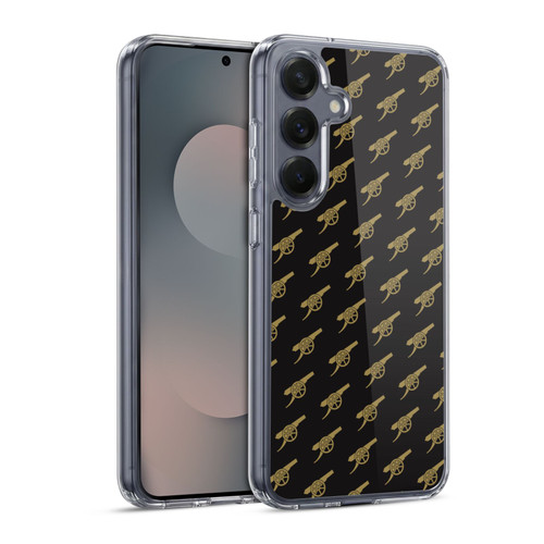 Arsenal FC Crest Patterns Gunners Soft Gel Case for Samsung Galaxy S25 & MagSafe