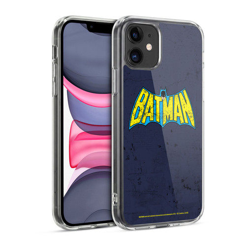 Batman DC Comics Logos Classic Distressed Look Soft Gel Case for Apple iPhone 11