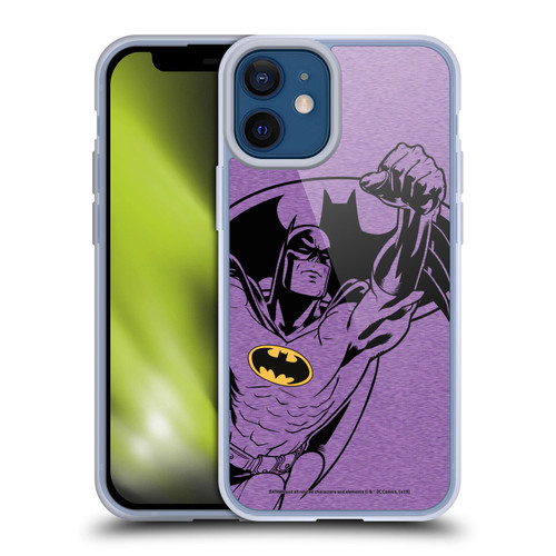 Batman DC Comics Logos Purple Soft Gel Case for Apple iPhone 12 Mini & MagSafe