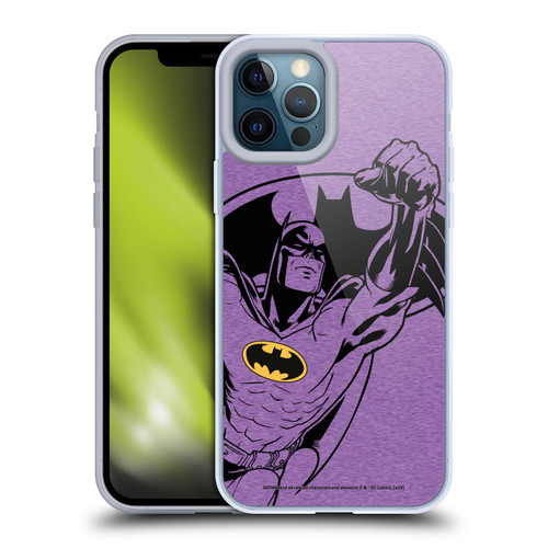 Batman DC Comics Logos Purple Soft Gel Case for Apple iPhone 12 Pro Max & MagSafe