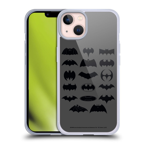 Batman DC Comics Logos Comic Soft Gel Case for Apple iPhone 13