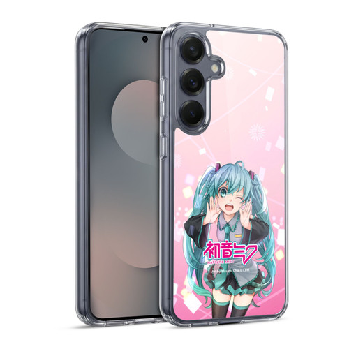 Hatsune Miku Graphics Wink Soft Gel Case for Samsung Galaxy S25 & MagSafe