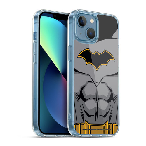 Batman DC Comics Logos Rebirth Costume Soft Gel Case for Apple iPhone 13 Mini & MagSafe