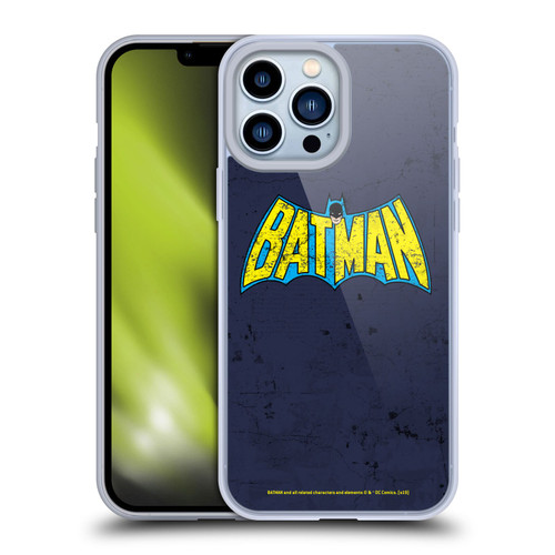 Batman DC Comics Logos Classic Distressed Look Soft Gel Case for Apple iPhone 13 Pro Max & MagSafe