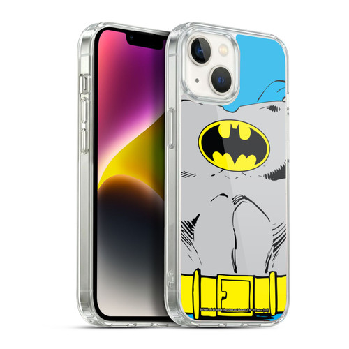 Batman DC Comics Logos Classic Costume Soft Gel Case for Apple iPhone 14