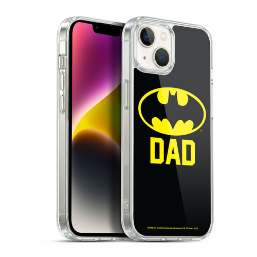 Batman DC Comics Logos Batdad Soft Gel Case for Apple iPhone 14 Plus & MagSafe