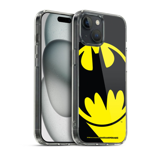 Batman DC Comics Logos Bat Signal Soft Gel Case for Apple iPhone 15 & MagSafe