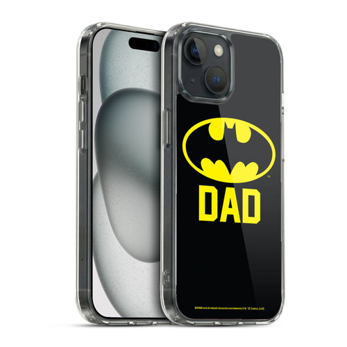 Batman DC Comics Logos Batdad Soft Gel Case for Apple iPhone 15 & MagSafe