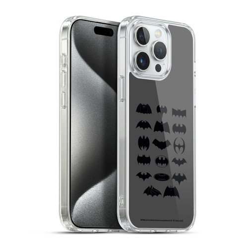 Batman DC Comics Logos Comic Soft Gel Case for Apple iPhone 15 Pro Max & MagSafe
