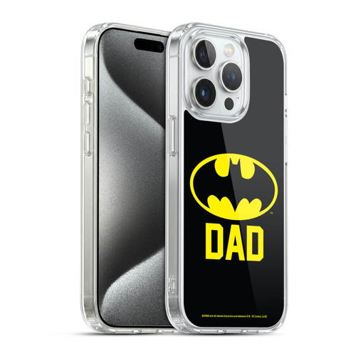 Batman DC Comics Logos Batdad Soft Gel Case for Apple iPhone 15 Pro & MagSafe