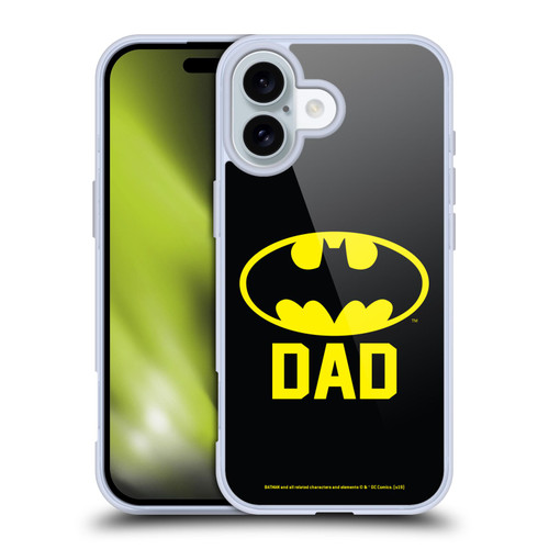 Batman DC Comics Logos Batdad Soft Gel Case for Apple iPhone 16 & MagSafe