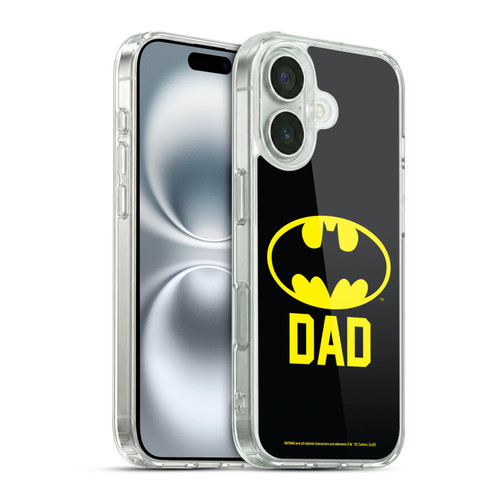 Batman DC Comics Logos Batdad Soft Gel Case for Apple iPhone 16 & MagSafe