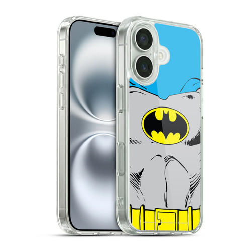 Batman DC Comics Logos Classic Costume Soft Gel Case for Apple iPhone 16 & MagSafe
