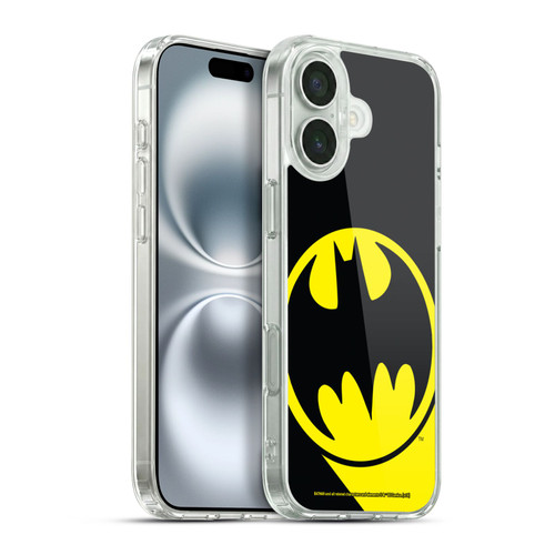Batman DC Comics Logos Bat Signal Soft Gel Case for Apple iPhone 16 Plus & MagSafe