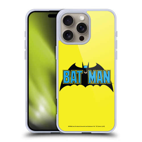 Batman DC Comics Logos Classic 2 Soft Gel Case for Apple iPhone 16 Pro Max & MagSafe