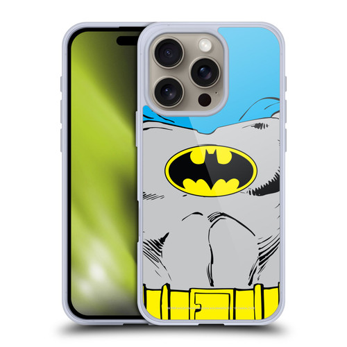 Batman DC Comics Logos Classic Costume Soft Gel Case for Apple iPhone 16 Pro & MagSafe