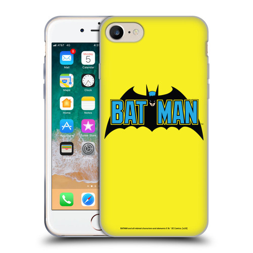 Batman DC Comics Logos Classic 2 Soft Gel Case for Apple iPhone 7 / 8 / SE 2020 & 2022 & MagSafe