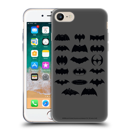 Batman DC Comics Logos Comic Soft Gel Case for Apple iPhone 7 / 8 / SE 2020 & 2022 & MagSafe