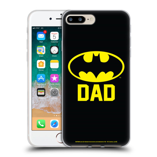 Batman DC Comics Logos Batdad Soft Gel Case for Apple iPhone 7 Plus / iPhone 8 Plus & MagSafe