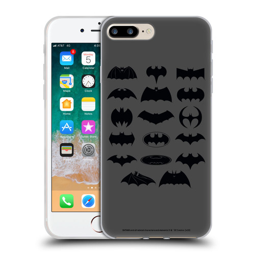 Batman DC Comics Logos Comic Soft Gel Case for Apple iPhone 7 Plus / iPhone 8 Plus & MagSafe
