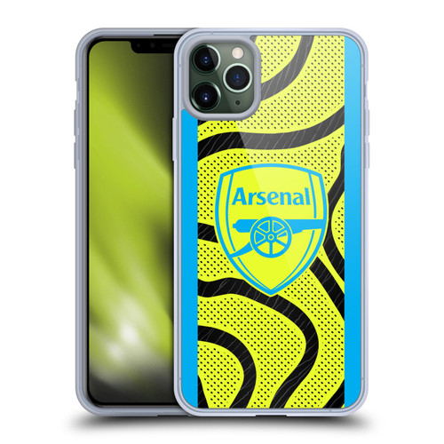 Arsenal FC 2023/24 Crest Kit Away Soft Gel Case for Apple iPhone 11 Pro Max & MagSafe