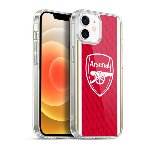 Arsenal FC 2023/24 Crest Kit Home Soft Gel Case for Apple iPhone 12 / iPhone 12 Pro & MagSafe