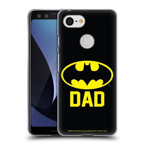 Batman DC Comics Logos Batdad Soft Gel Case for Google Pixel 3