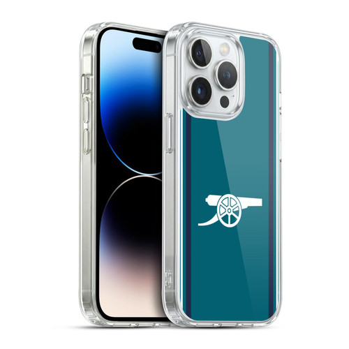 Arsenal FC 2023/24 Crest Kit Third Soft Gel Case for Apple iPhone 14 Pro & MagSafe
