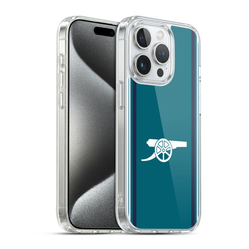 Arsenal FC 2023/24 Crest Kit Third Soft Gel Case for Apple iPhone 15 Pro & MagSafe