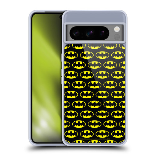 Batman DC Comics Logos Patterns Soft Gel Case for Google Pixel 8 Pro