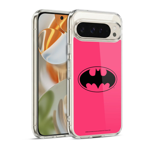 Batman DC Comics Logos Pink Soft Gel Case for Google Pixel 9 / Pixel 9 Pro