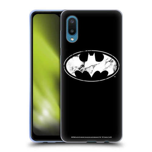 Batman DC Comics Logos Marble Soft Gel Case for Samsung Galaxy A02/M02 (2021)