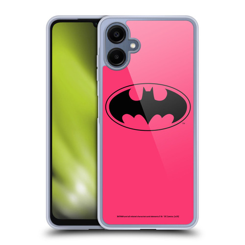 Batman DC Comics Logos Pink Soft Gel Case for Samsung Galaxy A06 4G