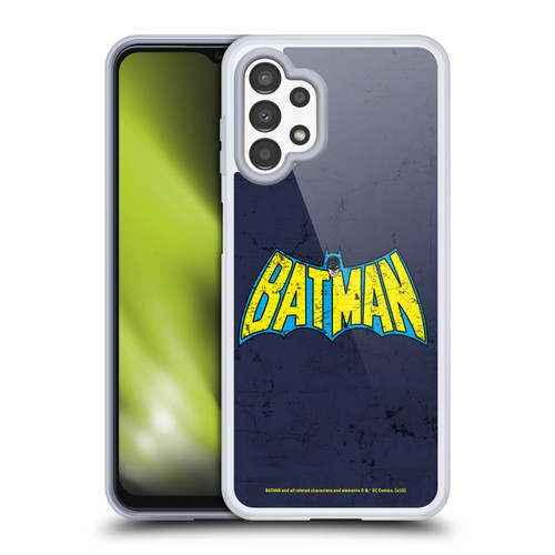 Batman DC Comics Logos Classic Distressed Look Soft Gel Case for Samsung Galaxy A13 (2022)