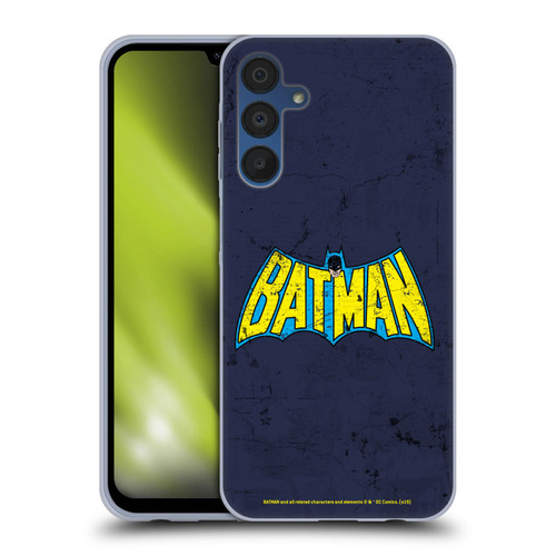 Batman DC Comics Logos Classic Distressed Look Soft Gel Case for Samsung Galaxy A15 & MagSafe