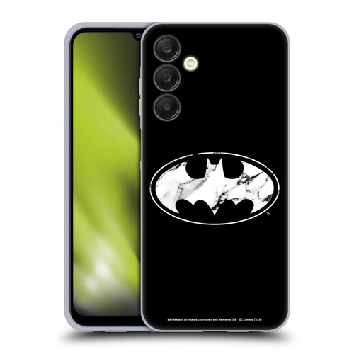 Batman DC Comics Logos Marble Soft Gel Case for Samsung Galaxy A25 5G