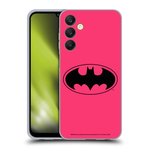 Batman DC Comics Logos Pink Soft Gel Case for Samsung Galaxy A25 5G