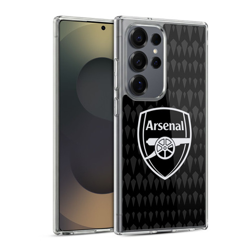 Arsenal FC 2023/24 Crest Kit Home Goalkeeper Soft Gel Case for Samsung Galaxy S25 Ultra & MagSafe