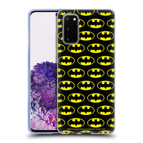 Batman DC Comics Logos Patterns Soft Gel Case for Samsung Galaxy S20 / S20 5G